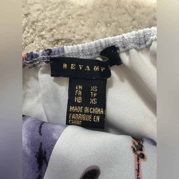 Revamped Blue Floral Dress | Size XS - Picture 3 of 4